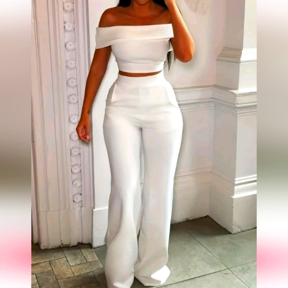 2 piece pantsuit Large